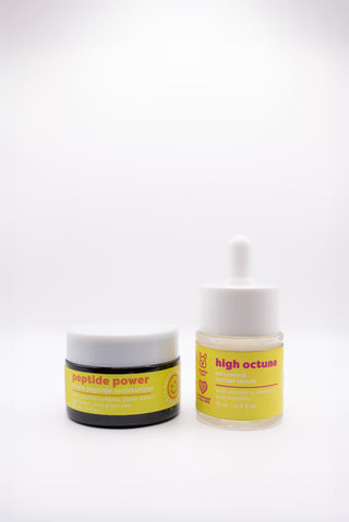Travel size anti-aging bundle with retinol and peptides