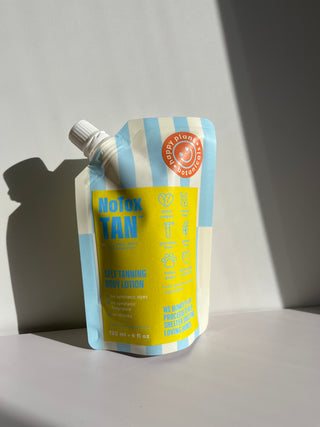 NoTox Tan Body Lotion refillable eco-pouch
