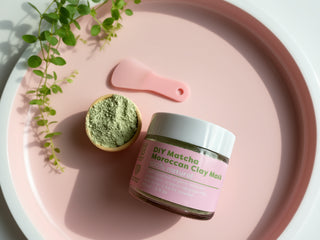 DIY Matcha Moroccan Clay Mask 100% Natural